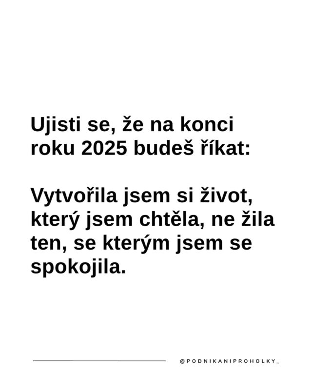 Jeden malý #reminder, protože tvůj úspěch v roce 2025 začíná plánem v roce 2024. 📌 

Napiš nám proto do komentářů “jsem připravena” a získej na Black Friday jako jedna z prvních přístup k naší exkluzivní nabídce, která ti s růstem tvého podnikání v nadcházejícím roce zaručeně pomůže. 🚀 

Slibujeme ti, že toho nebudeš litovat. 🤫 #staytuned